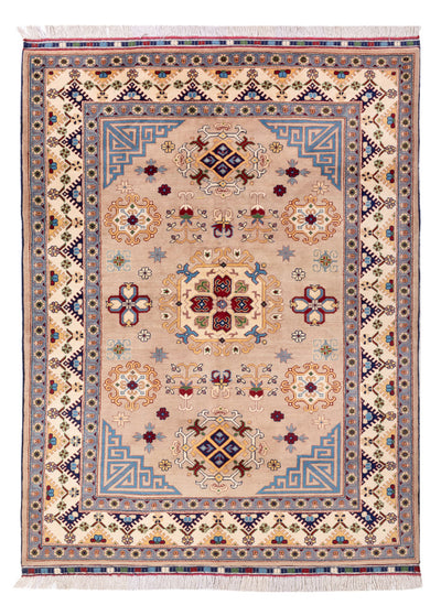 Afghan Teppich 150x200cm - Orientteppich - beige