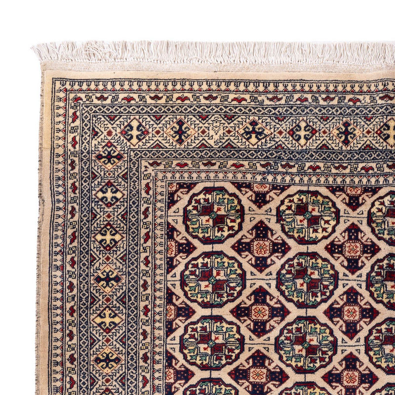 Afghan Teppich 151x194cm - Orientteppich - hellgrau