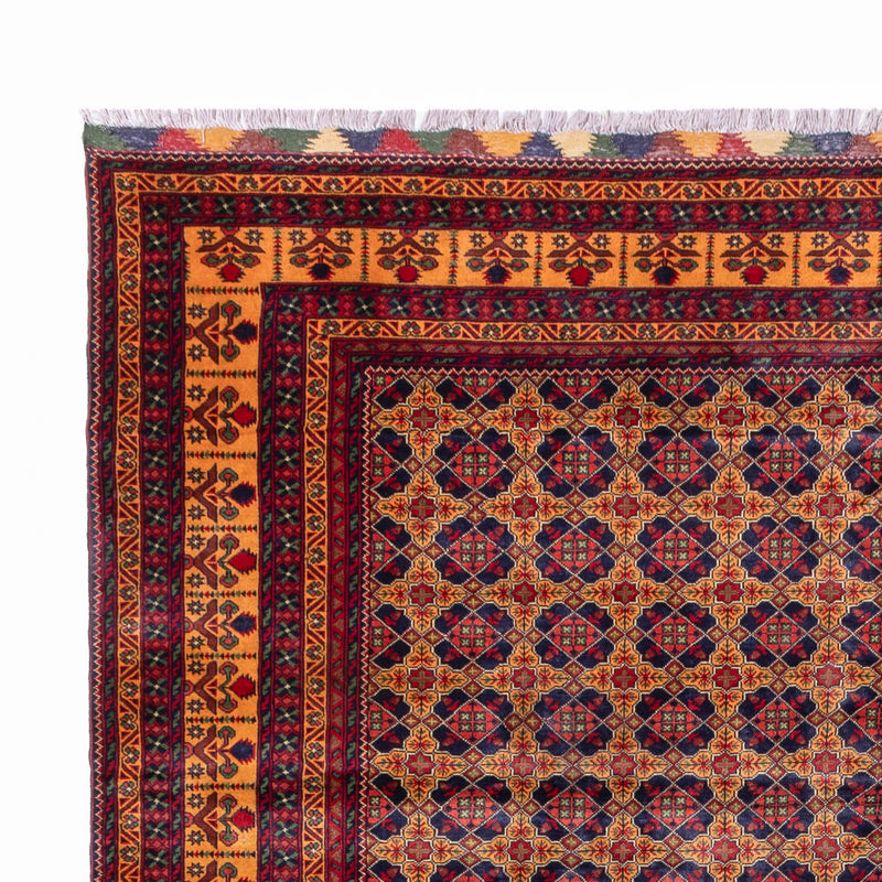 Afghan Teppich 286x388cm - Orientteppich - dunkelbeige