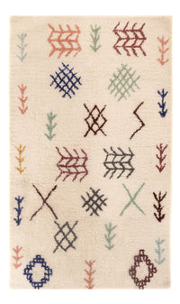 Berber Teppich 150x255cm - Wollteppich - mehrfarbig – product image