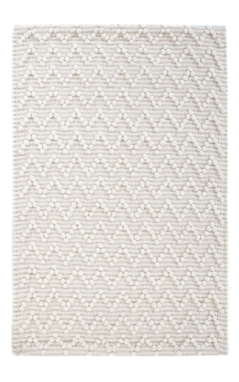 Wollteppich 62x94cm - hellgrau