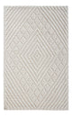 Wollteppich 62x96cm - hellgrau