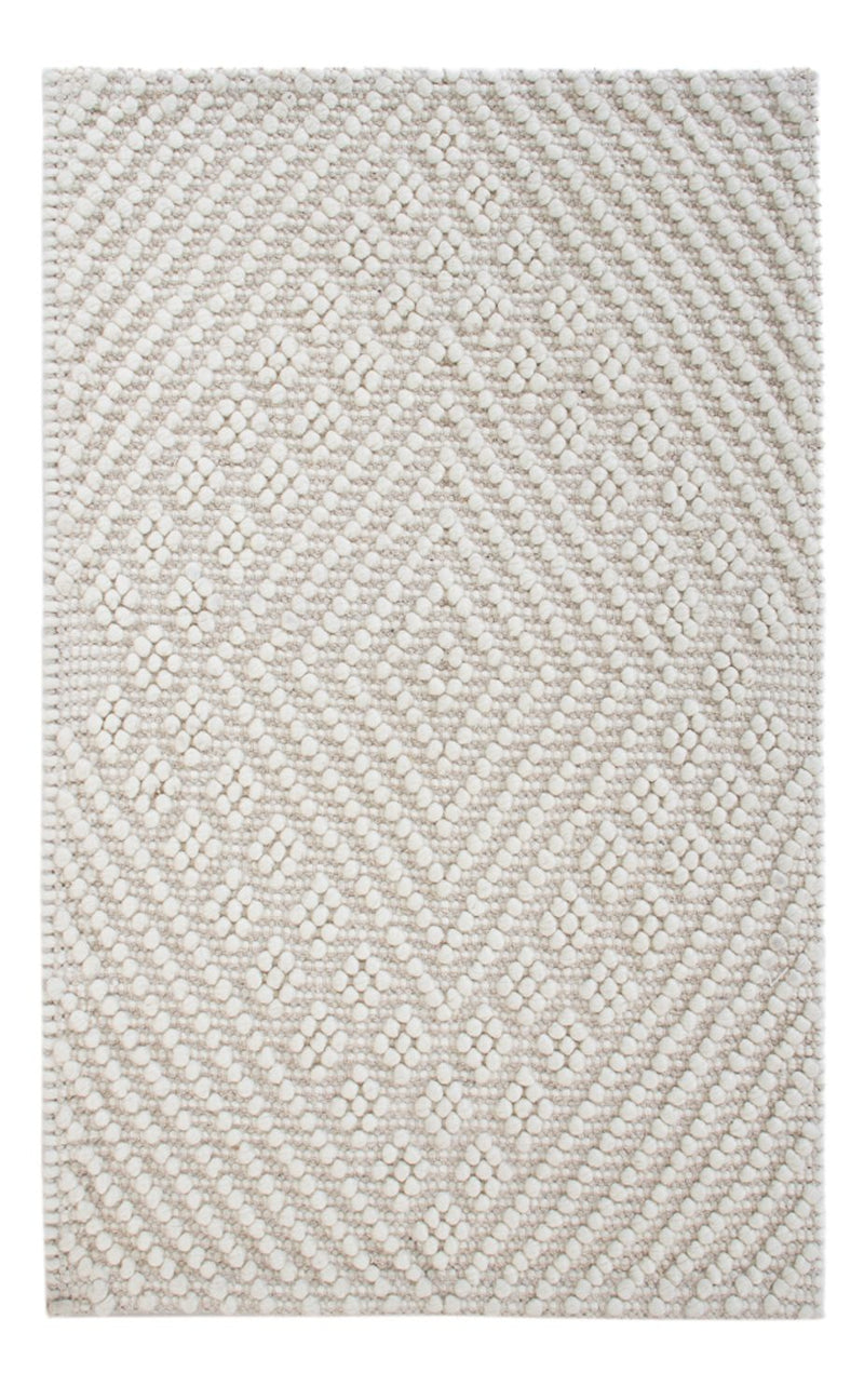 Wollteppich 62x96cm - hellgrau