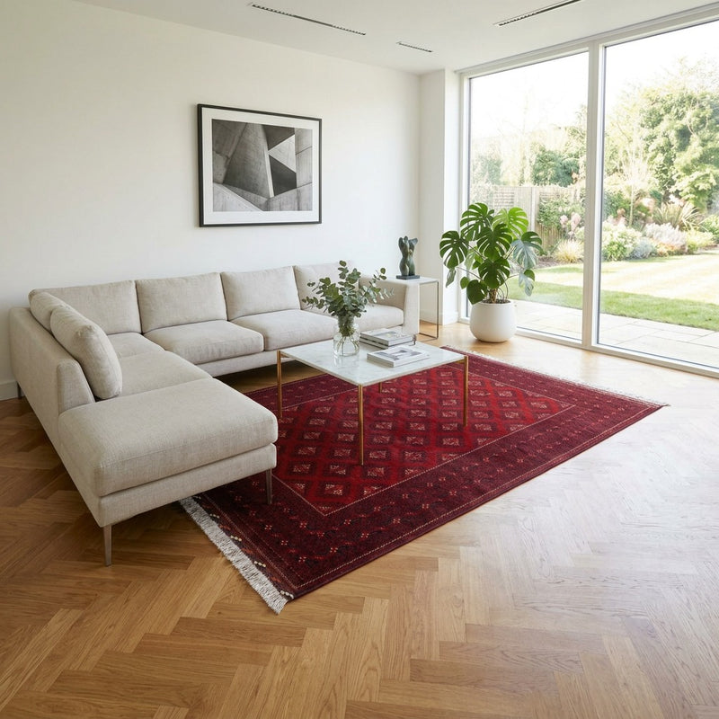 Buchara Teppich 192x288cm - Orientteppich - rot