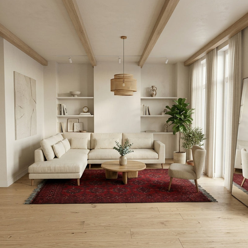 Buchara Teppich 194x293cm - Orientteppich - rot