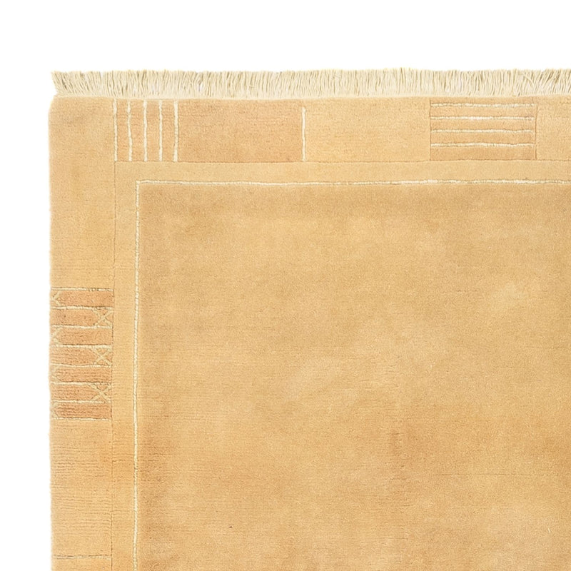 Nepal Teppich 166x242cm - Wollteppich - hellbeige