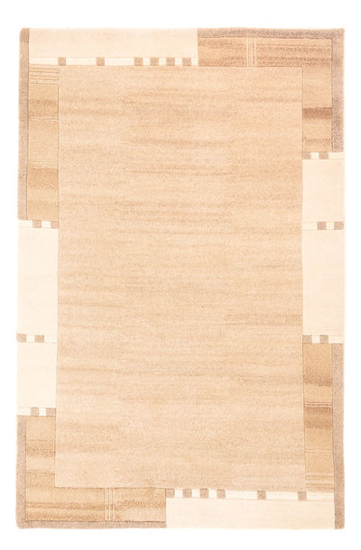 Nepal Teppich 142x200cm - Wollteppich - beige