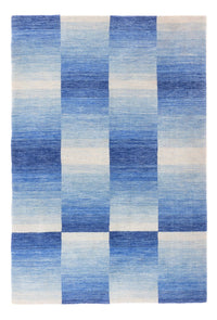 Loribaft Loom Teppich 123x185cm - Wollteppich - blau – product image