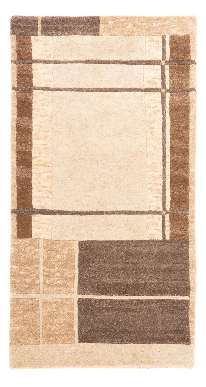 Nepal Teppich 90x160cm - Wollteppich - mehrfarbig