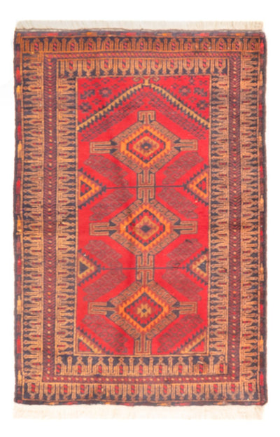 Belutsch Teppich 95x142cm - Orientteppich - rot