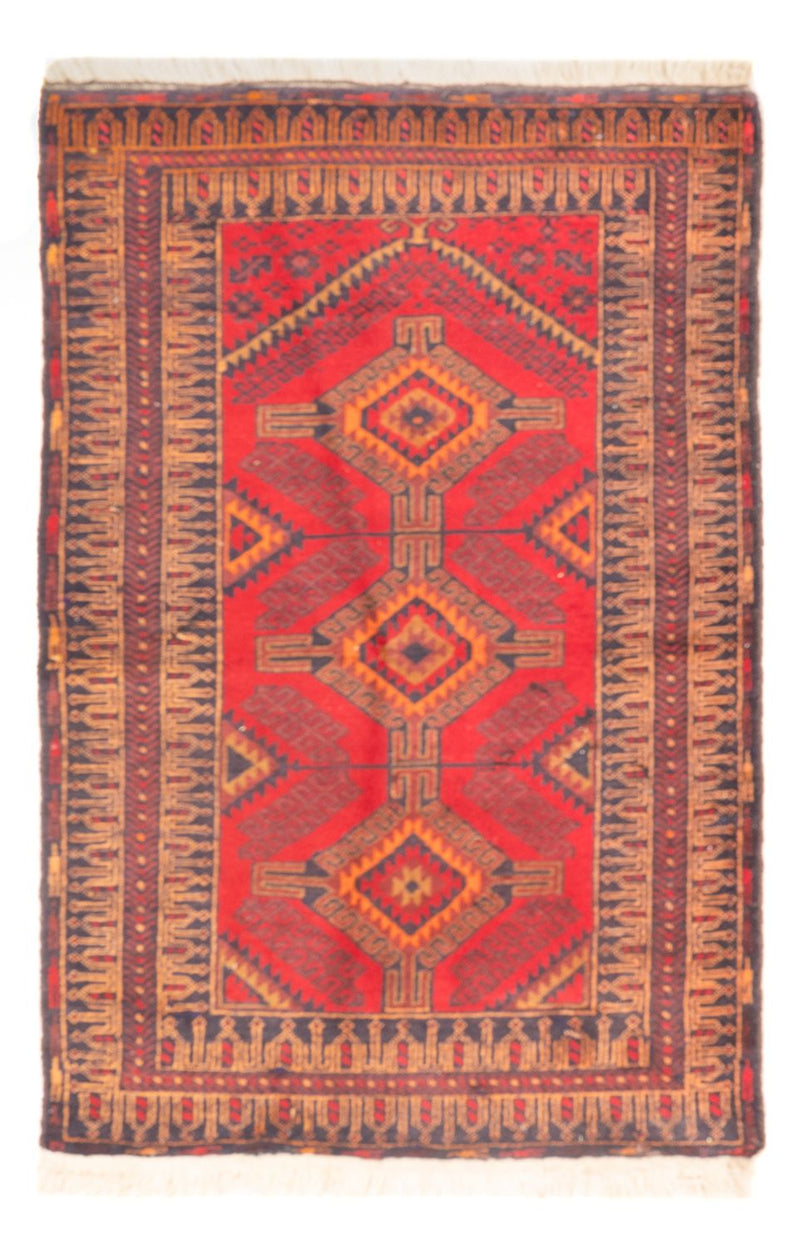 Belutsch Teppich 95x142cm - Orientteppich - rot