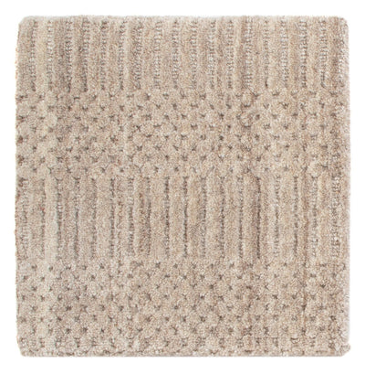 Wollteppich 30x30cm - braun