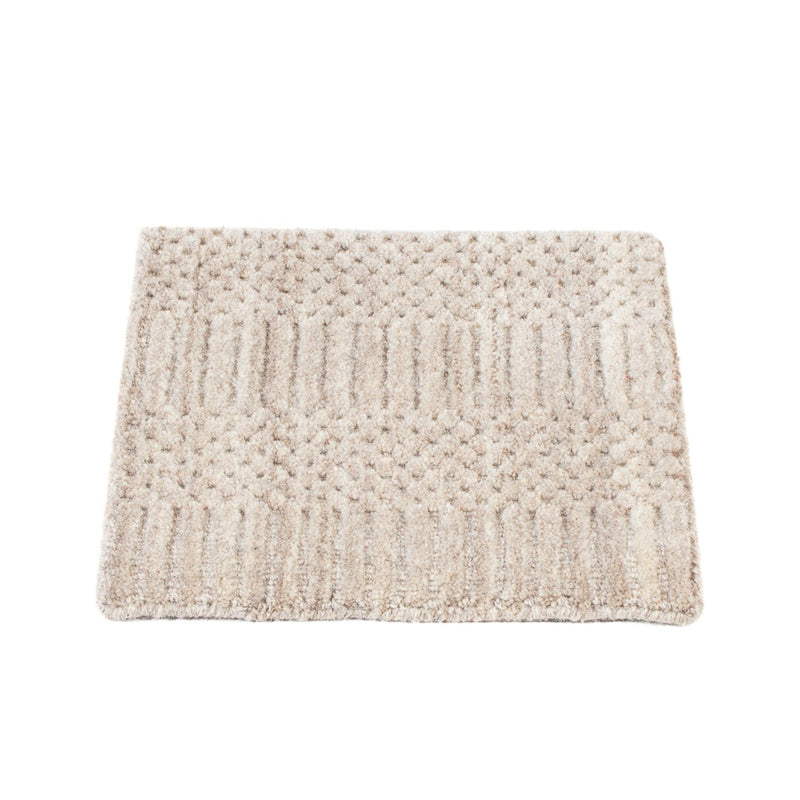 Wollteppich 30x30cm - braun