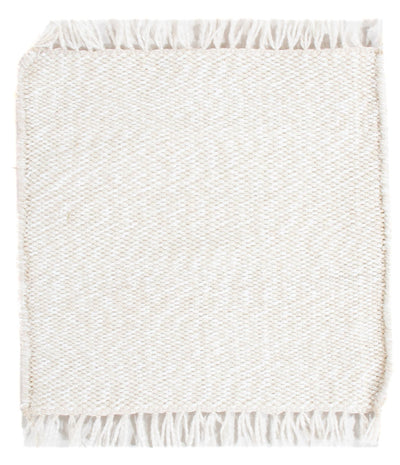 Wollteppich 31x34cm - weiß