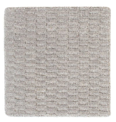 Wollteppich 32x32cm - grau