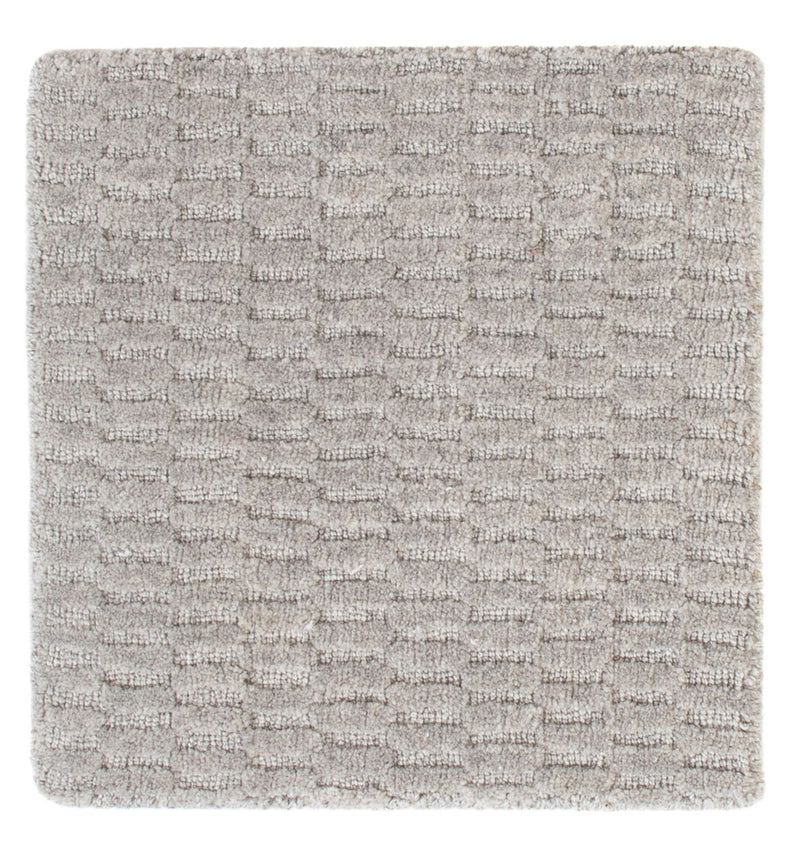 Wollteppich 32x32cm - grau