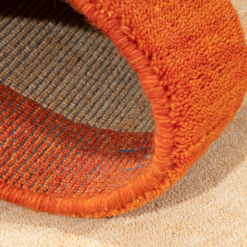 Gabbeh Teppich Indus 70x140cm - Wollteppich - beige
