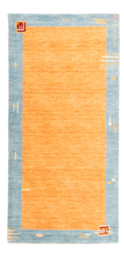 Gabbeh Teppich Indus 70x140cm - Wollteppich - orange