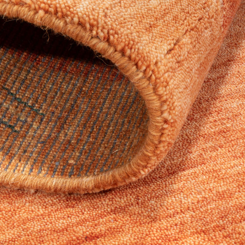 Gabbeh Teppich Indus 70x140cm - Wollteppich - orange