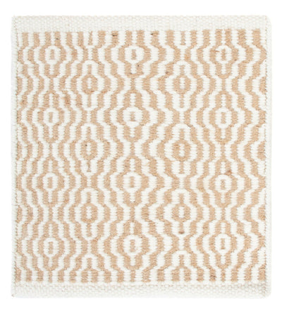 Wollteppich 32x35cm - beige