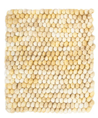 Wollteppich 32x32cm - hellbeige – product image
