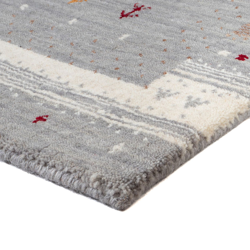 Loribaft Loom Teppich 60x90cm - Wollteppich - dunkelbeige