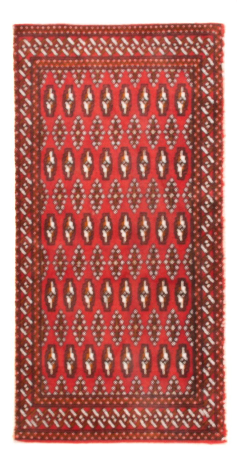 Turkaman Teppich 60x130cm - Orientteppich - rot