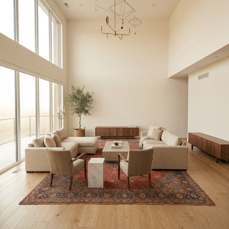 Sarough Teppich 302x400cm - Perserteppich - rot