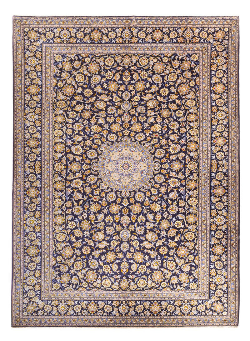 Perserteppich - Keshan - 318 x 420 cm - dunkelblau