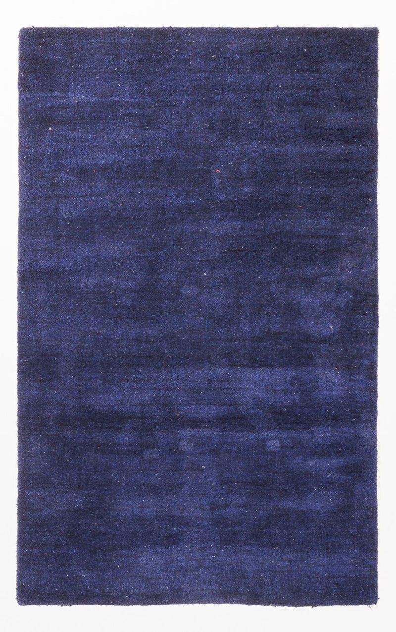 Gabbeh Teppich Indus 90x150cm - Wollteppich - dunkelblau
