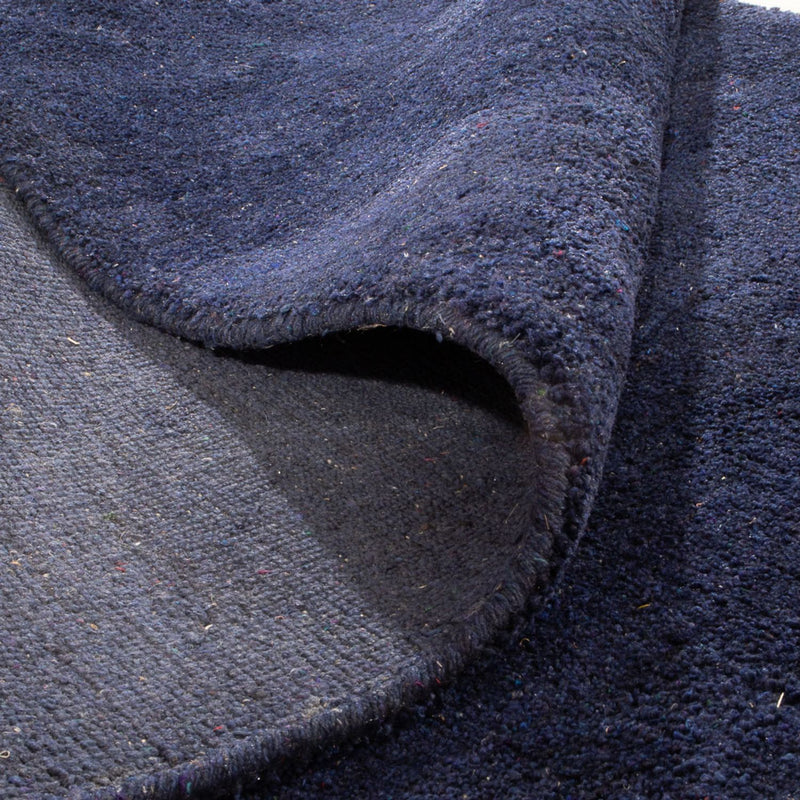 Gabbeh Teppich Indus 90x150cm - Wollteppich - dunkelblau