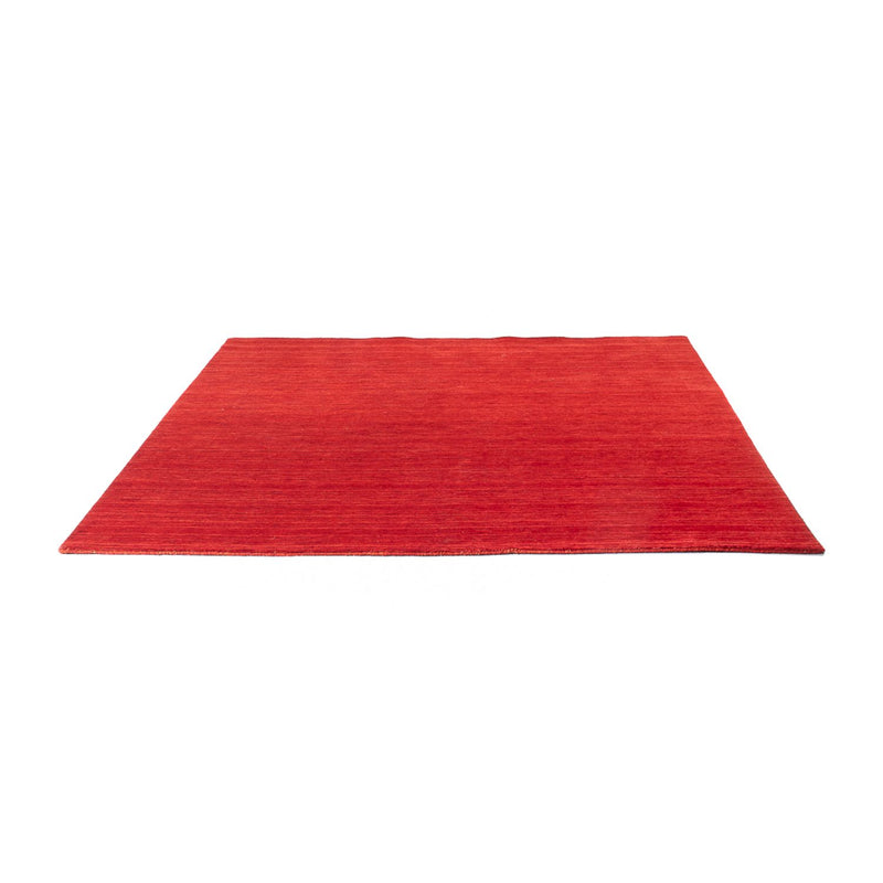 Indo Loribaft Teppich 200x200cm - Wollteppich - rot