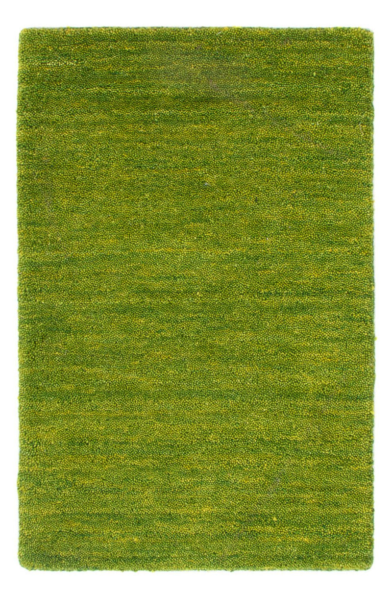 Gabbeh Teppich Softy 40x60cm - Wollteppich - grün