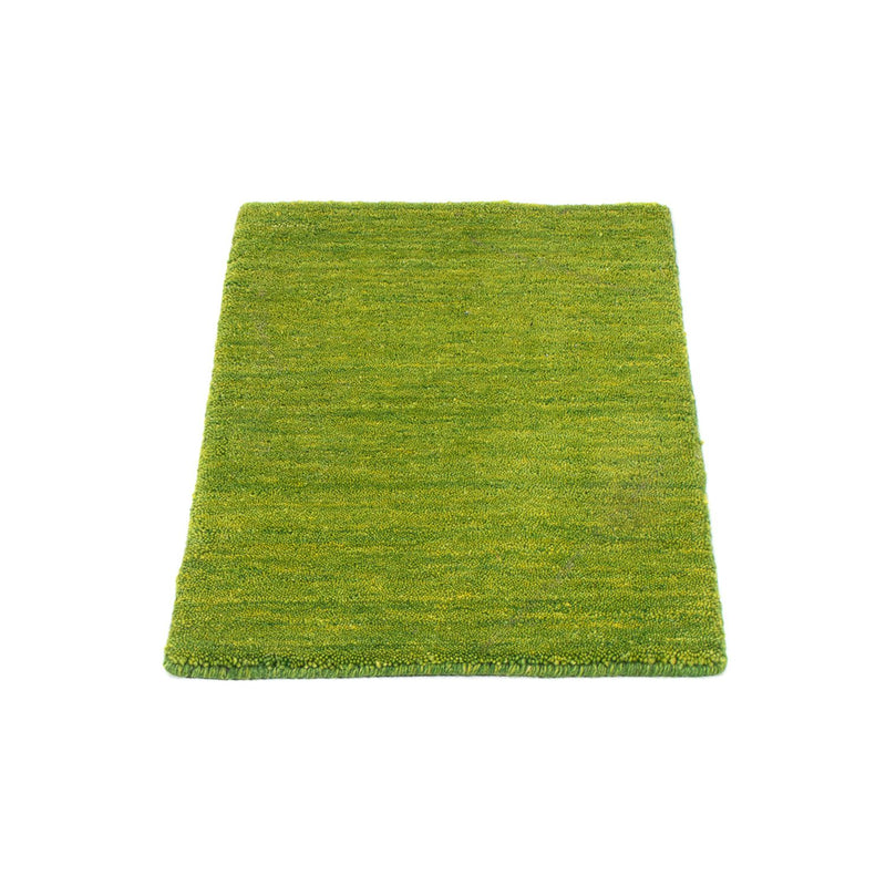 Gabbeh Teppich Softy 40x60cm - Wollteppich - grün