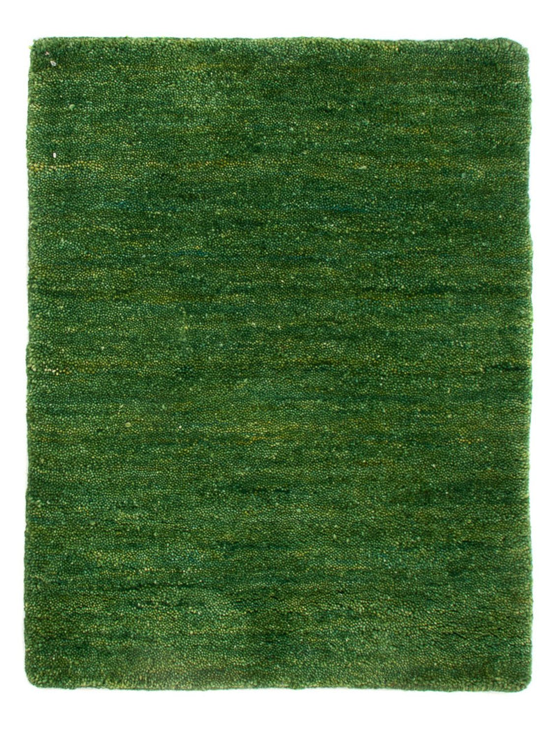 Gabbeh Teppich Indus 40x60cm - Wollteppich - grün