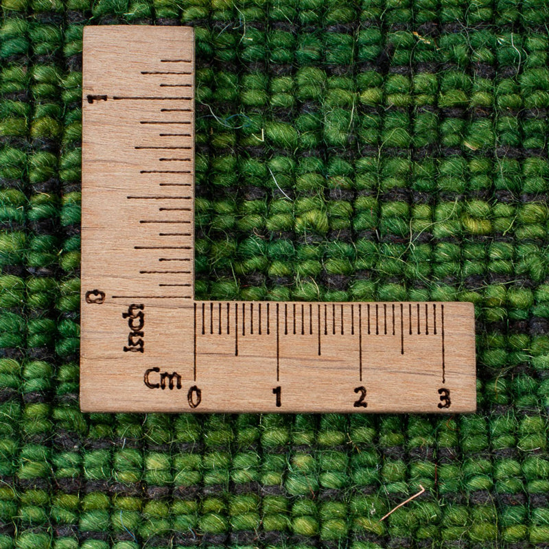 Gabbeh Teppich Indus 40x60cm - Wollteppich - grün