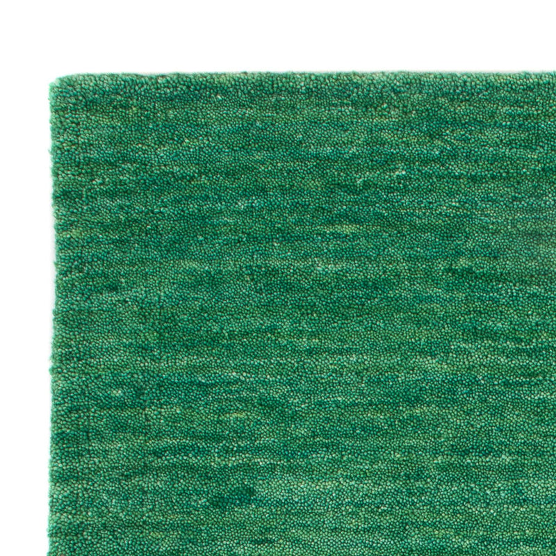 Gabbeh Teppich Softy 60x90cm - Wollteppich - grün