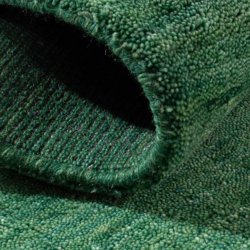 Gabbeh Teppich Softy 60x90cm - Wollteppich - grün