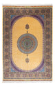 Ghom Teppich 200x300cm - Perserteppich - gold