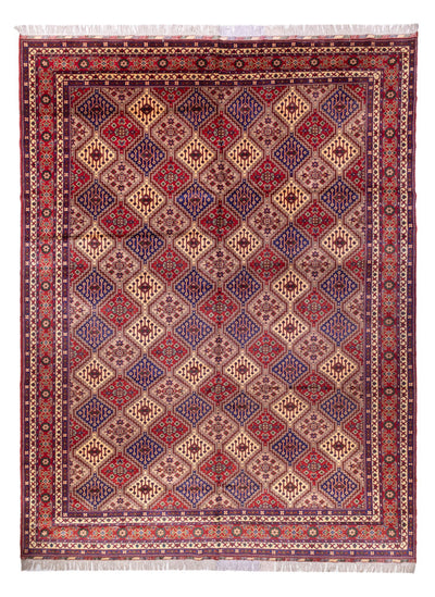 Afghan Teppich 296x403cm - Orientteppich - dunkelbeige