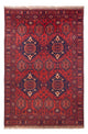 Afghan Teppich 200x303cm - Orientteppich - rot