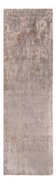 Designer Teppich 85x300cm - silber