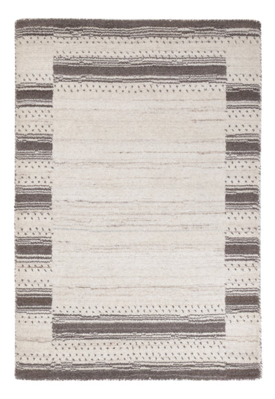 Loribaft Loom Teppich 60x90cm - Wollteppich - naturweiß