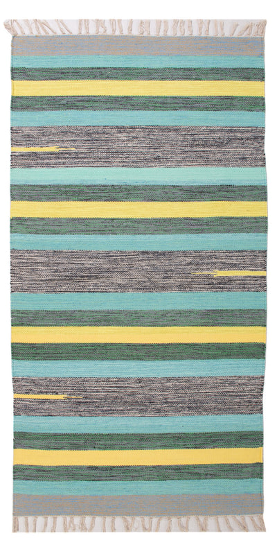 Kelim Modern Teppich 70x150cm - mehrfarbig