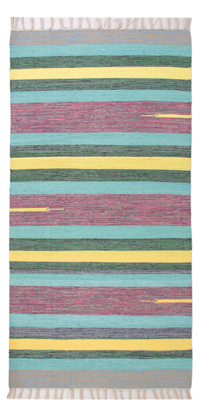 Kelim Modern Teppich 70x150cm - mehrfarbig