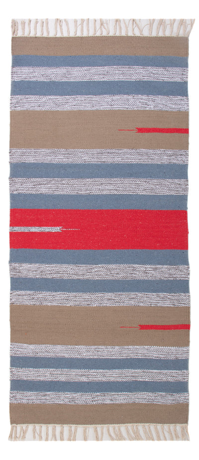 Kelim Modern Teppich 70x150cm - mehrfarbig