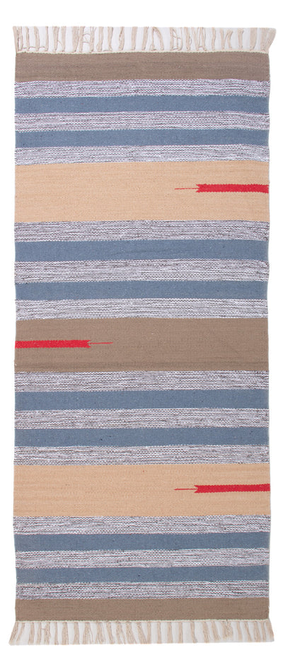 Kelim Modern Teppich 70x150cm - mehrfarbig