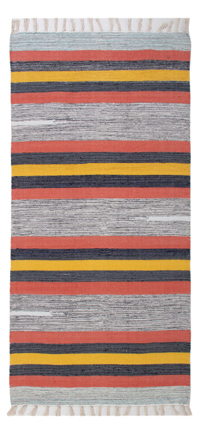 Kelim Modern Teppich 70x150cm - mehrfarbig