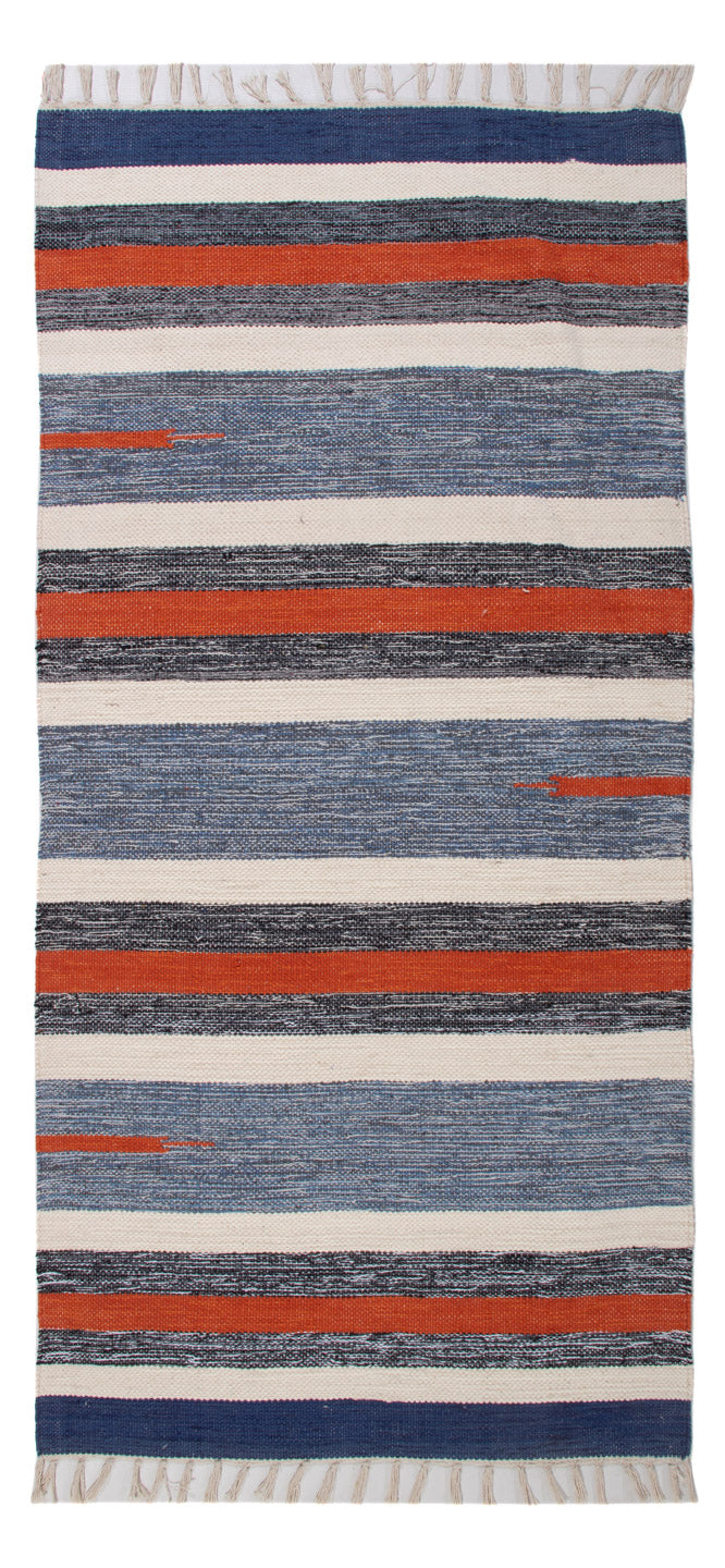 Kelim Modern Teppich 70x150cm - mehrfarbig