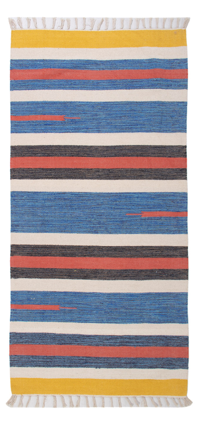 Kelim Modern Teppich 70x150cm - mehrfarbig